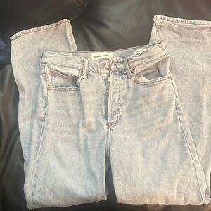 Denim Forum arlo Women's Classic Light Blue Straight Leg Jeans